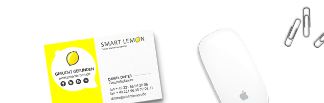 SMART LEMON Visitenkarte (c) SMART LEMON GmbH & Co. KG