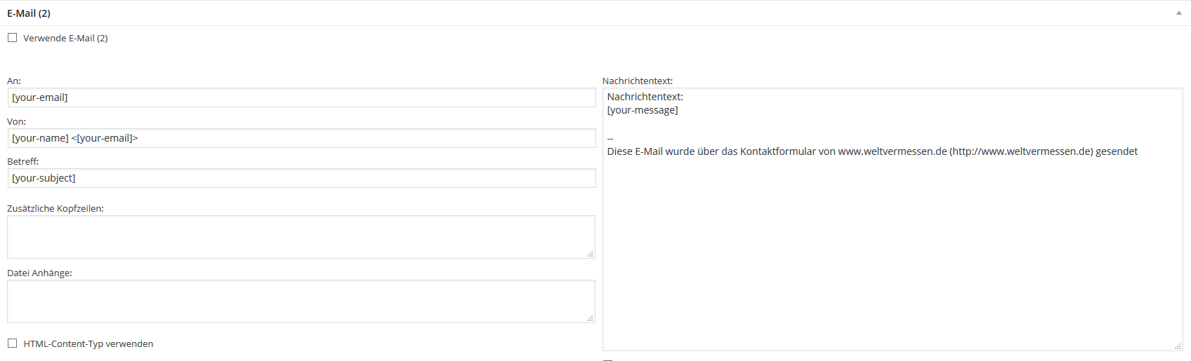 Email (2) - Contact Form 7 (c) SMART LEMON GmbH & Co. KG