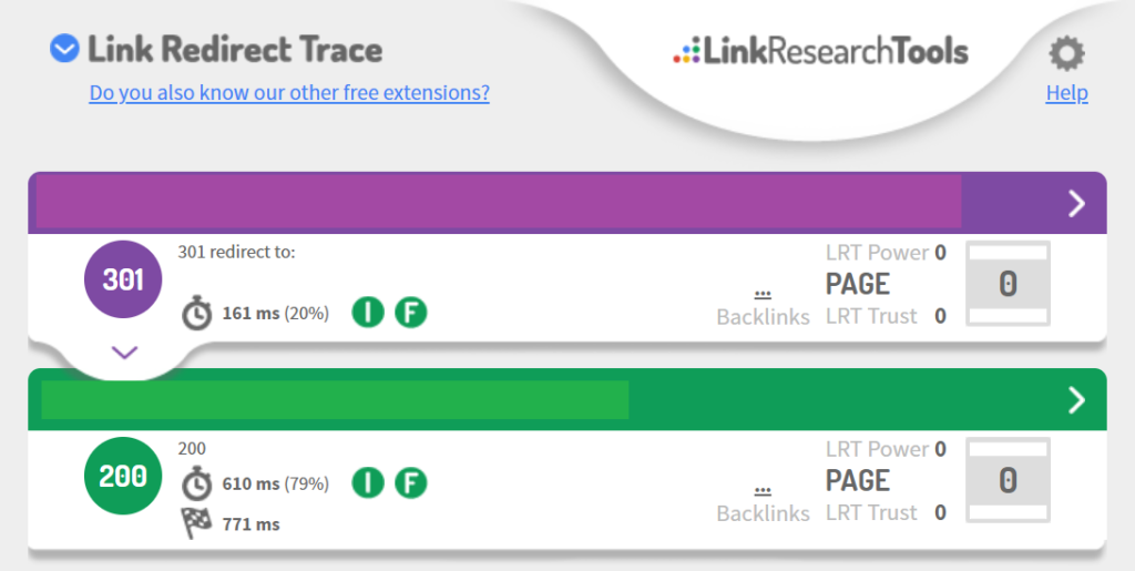 Die besten SEO Browser Plug-Ins Link Redirect Trace