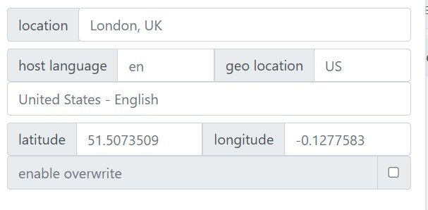Screenshot GS Location Changer Extension